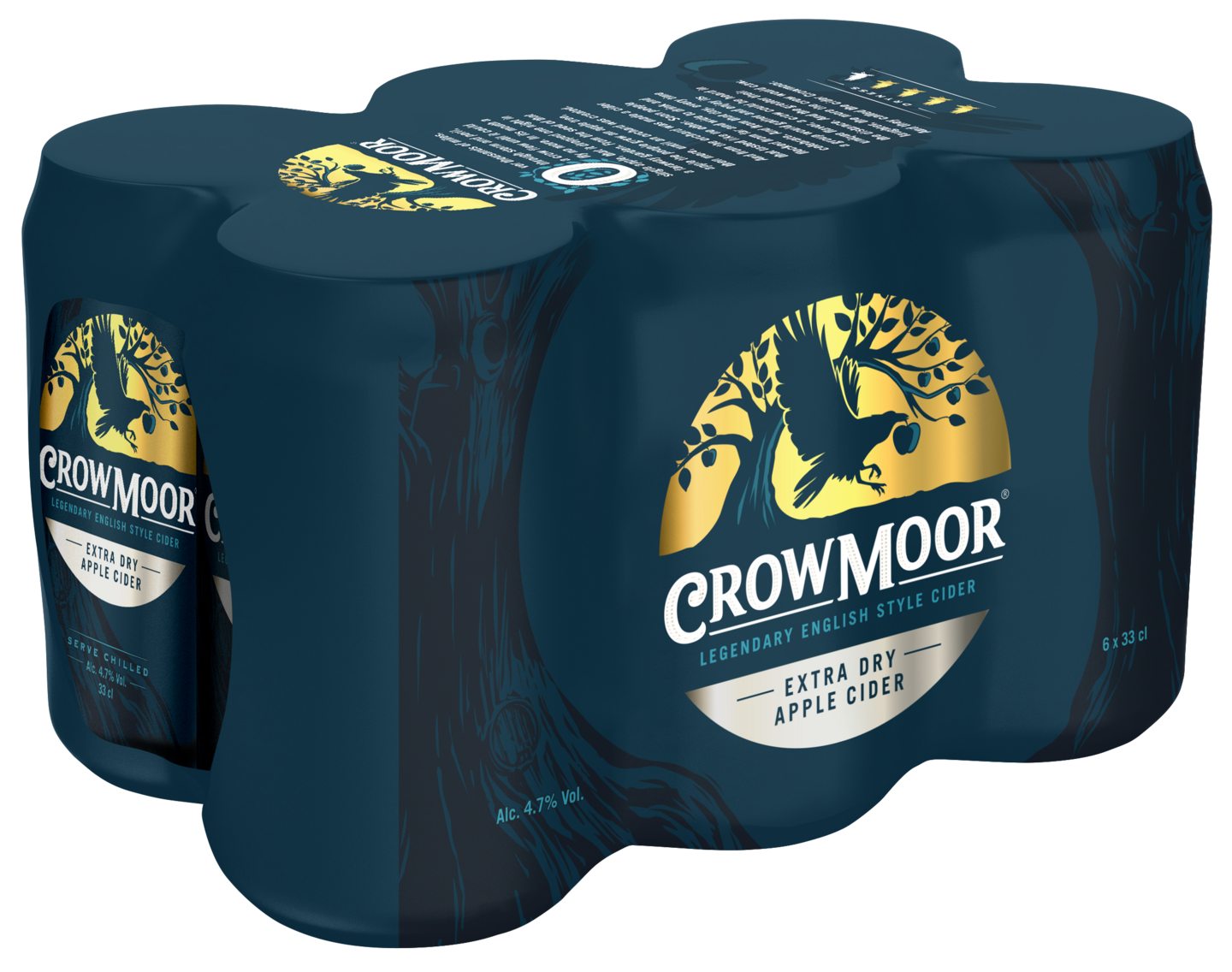 Crowmoor Extra Dry Apple 4,7% 0,33l 6-pack siideri