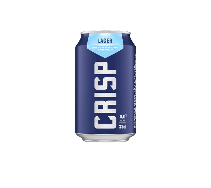 Crisp 0% Vaalea Lager 0,33l