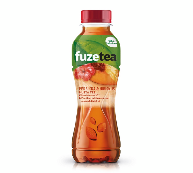 Fuze Tea persikka-hibiskus 0,4l jääteejuoma