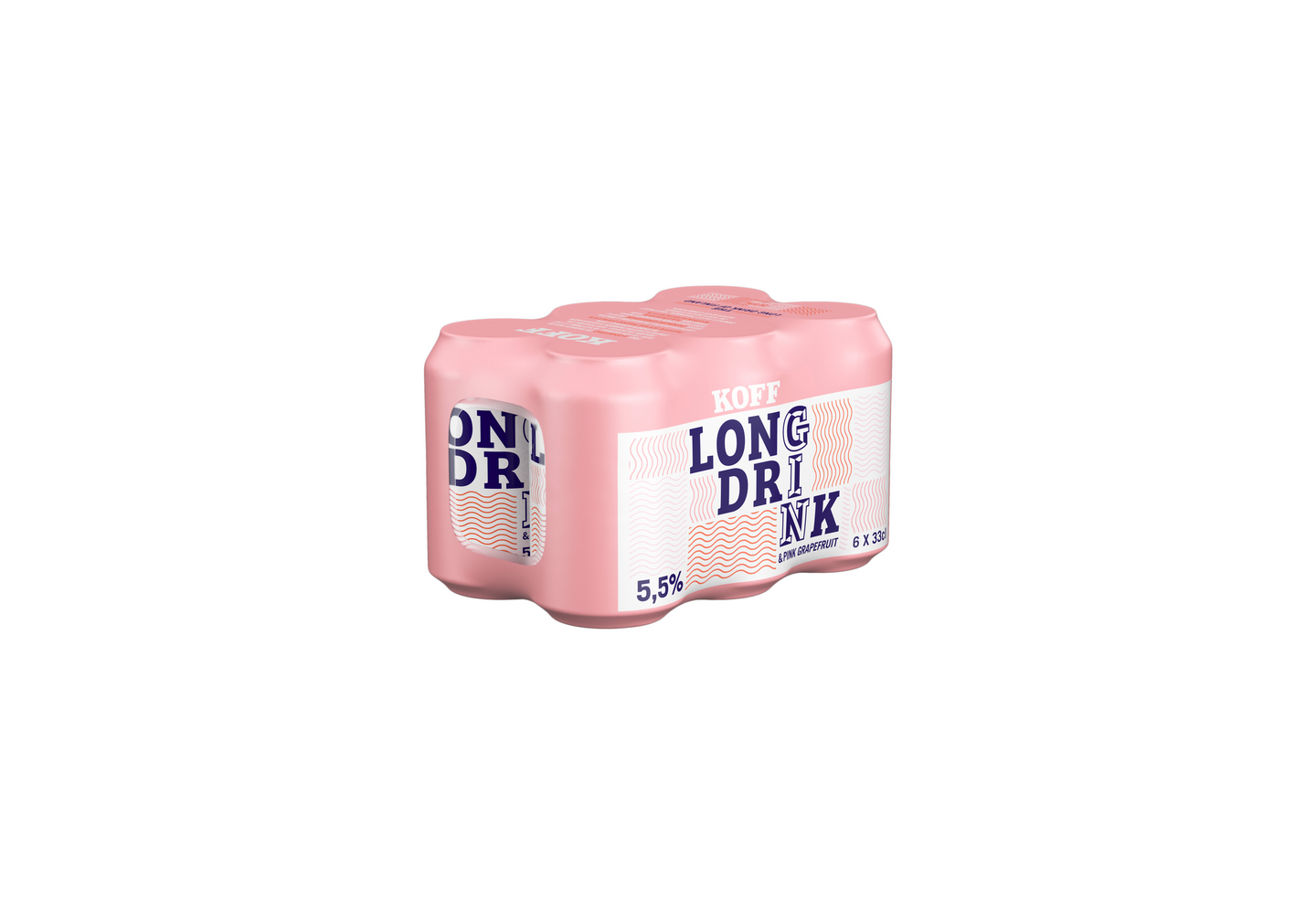 Koff Pink Grapefruit long drink 5,5% 0,33l 6-pack DOLLY