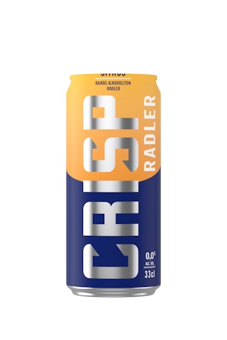 Crisp Radler Citrus alkoholiton vaalea lager olut 0% 0,33l