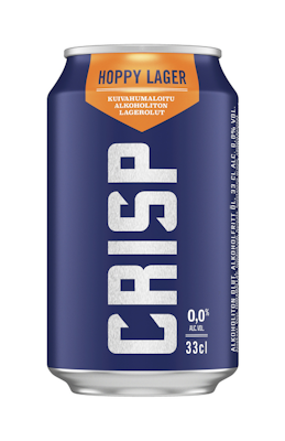 Crisp Hoppy Lager alkoholiton olut 0% 0,33l
