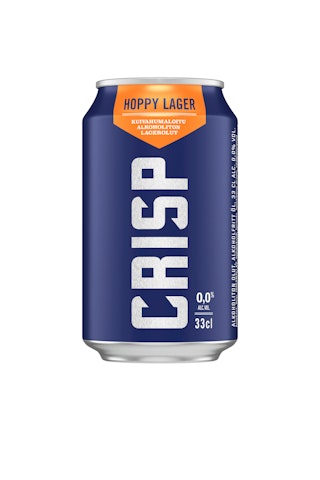 Crisp Hoppy Lager alkoholiton olut 0% 0,33l