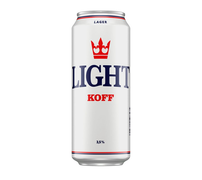 Koff Light Lager gluteeniton olut 3,5% 0,5l