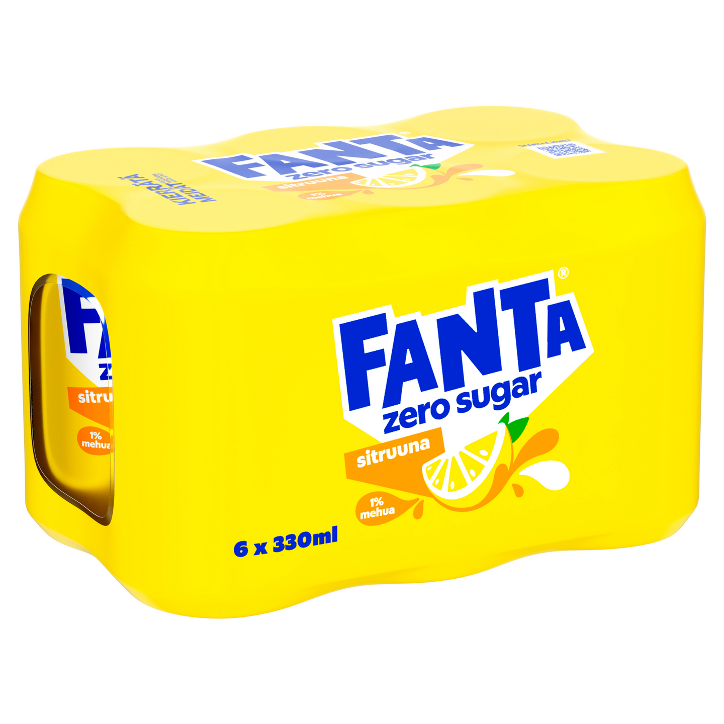 Fanta Lemon sokeriton virvoitusjuoma 0,33l 6-pack