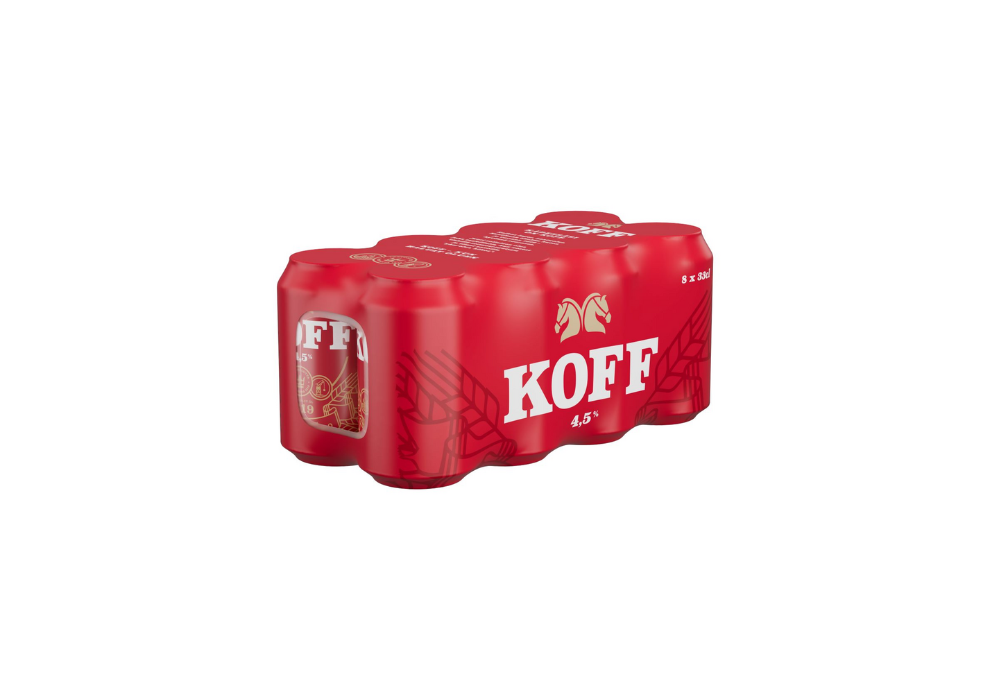 Koff lager olut 4,5% 0,33l 8-pack DOLLY