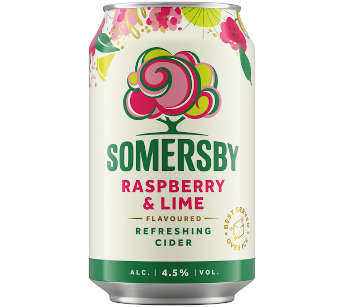 Somersby raspberry lime cider 4,5% 0,33l — HoReCa-tukku Kespro