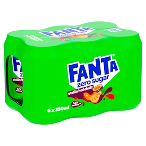 Fanta Etelän Hedelmät Zero virvoitusjuoma 0,33l 6-pack