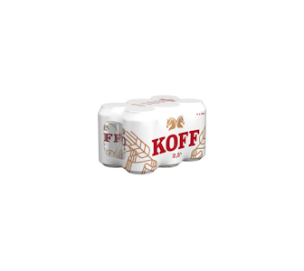 Koff 2,5% olut 0,33l 6-pack