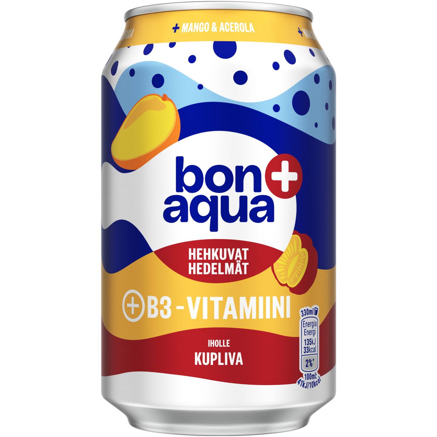 Bonaqua Hehkuvat Hedelmät hiilihapollinen juoma 0,33l