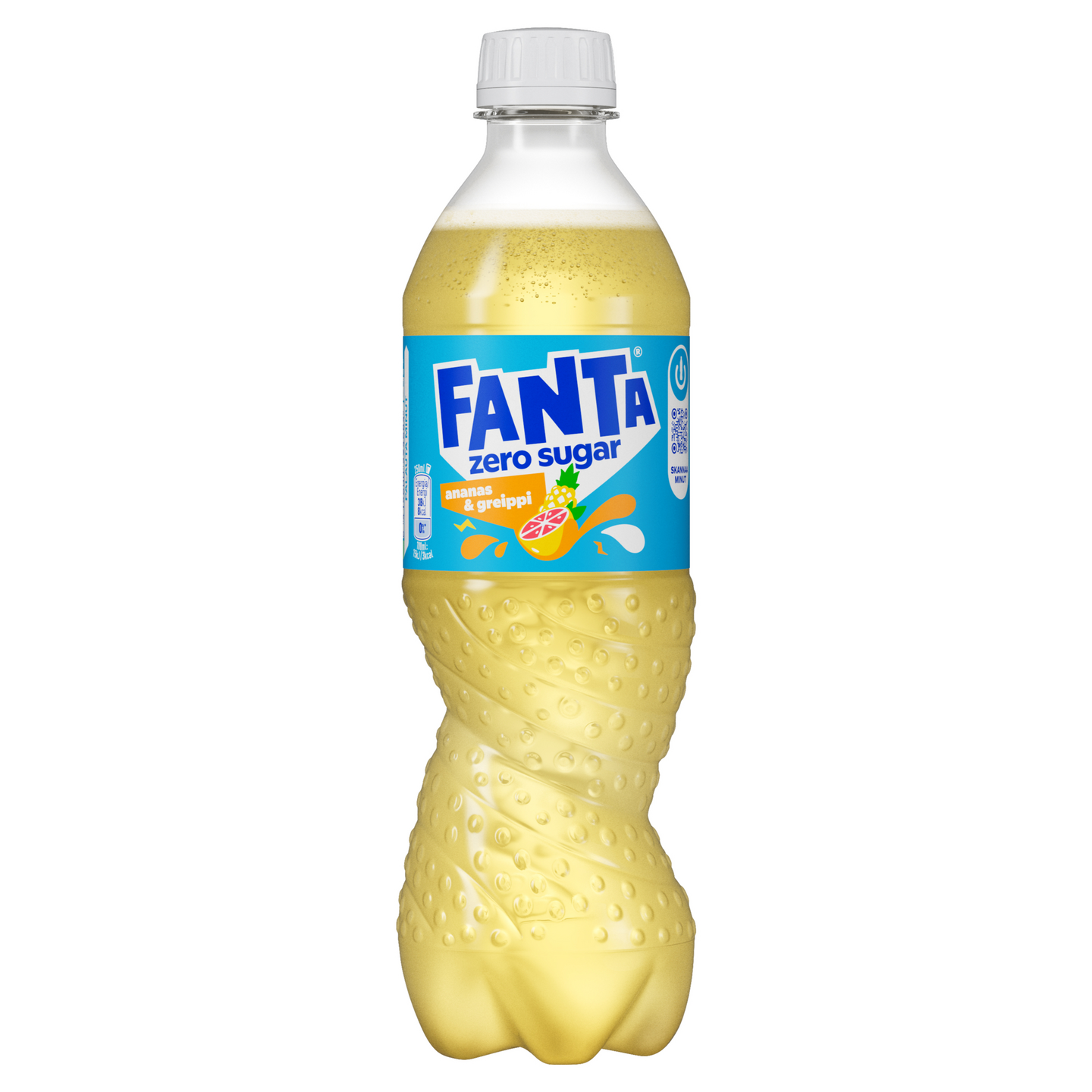 Fanta Zero Ananas & Greippi virvoitusjuoma 0,5l