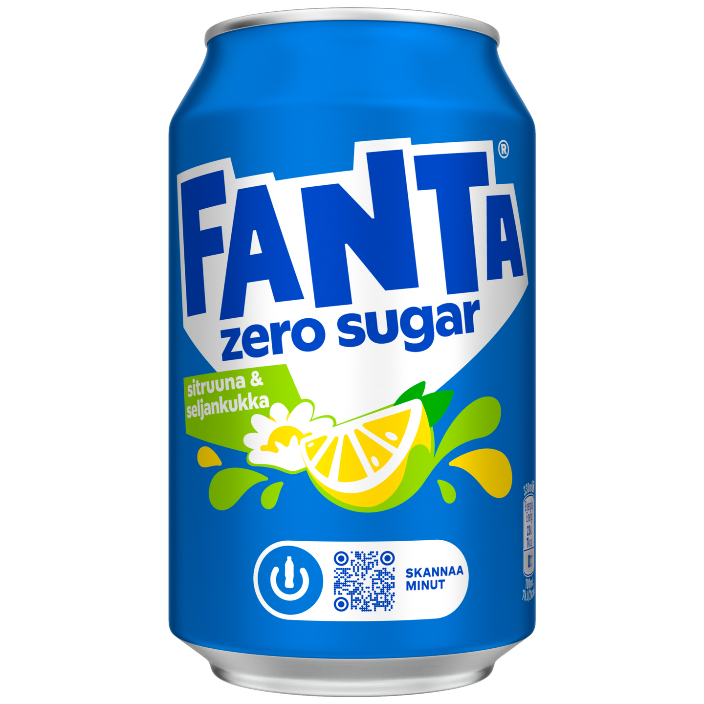 Fanta Zero Sitruuna-Seljankukka virvoitusjuoma 0,33l