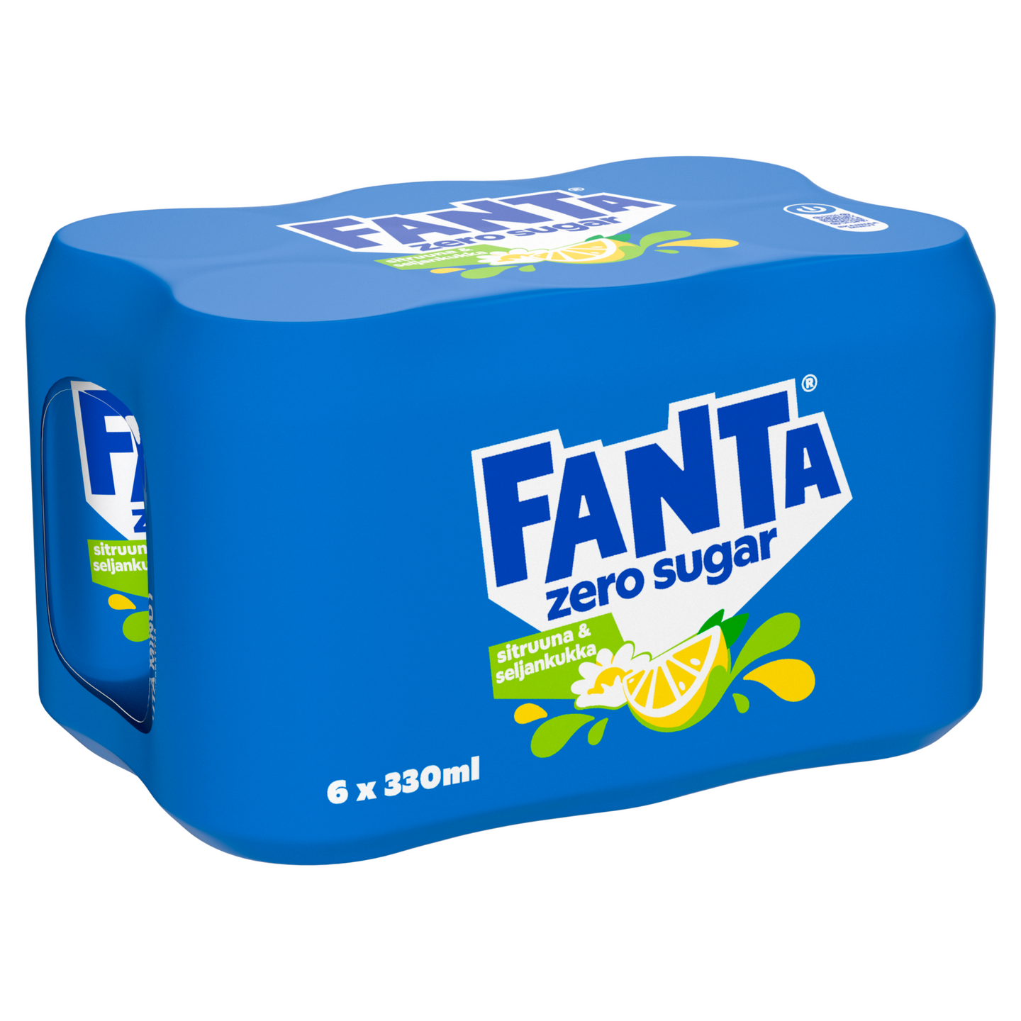 Fanta Zero Sitruuna-Seljankukka virvoitusjuoma 0,33l 6-pack