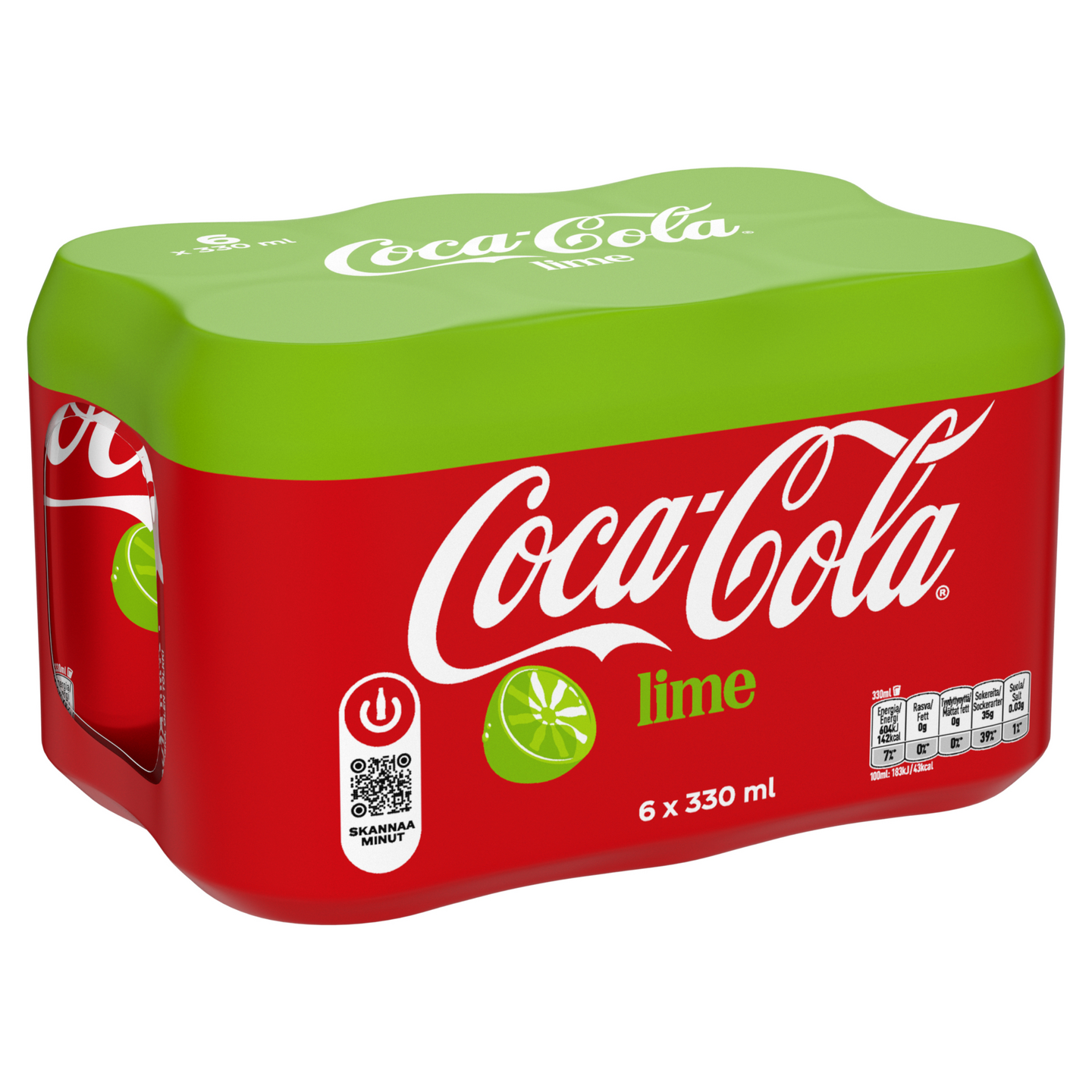 Coca-Cola Original Lime virvoitusjuoma 0,33l 6-pack
