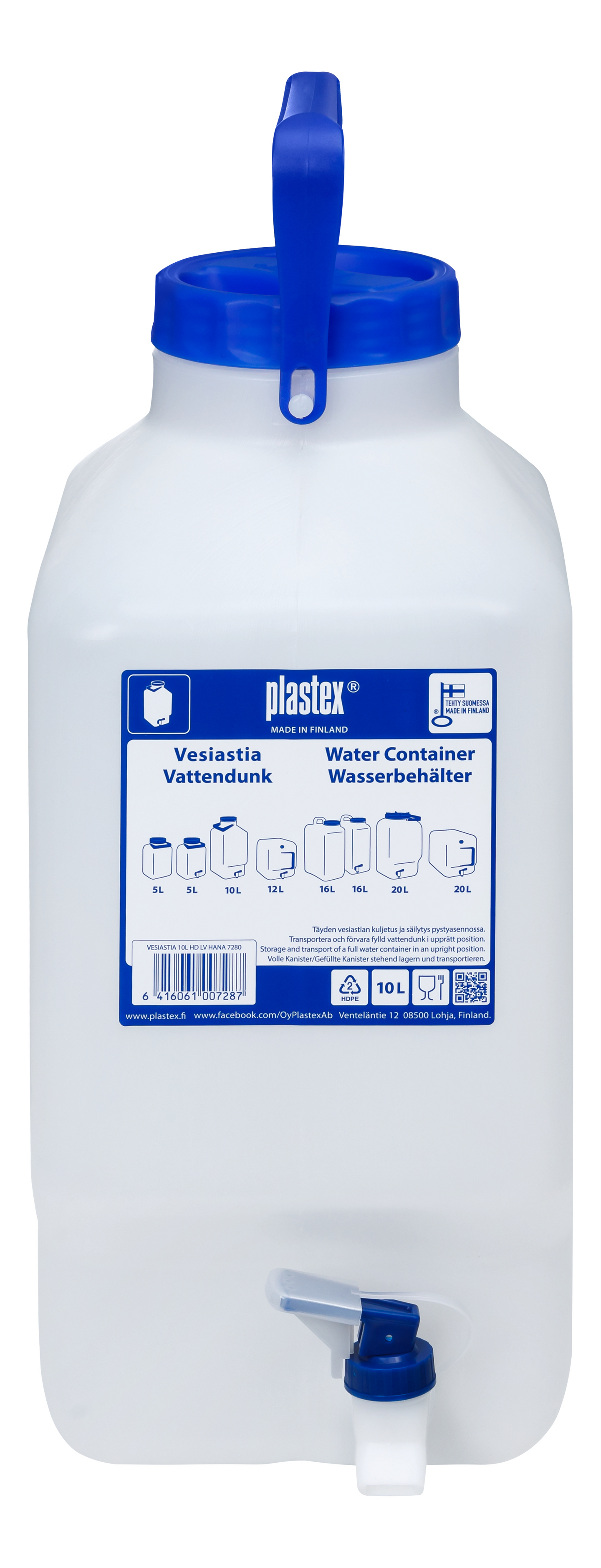 Plastex vesiastia painohana 10 l