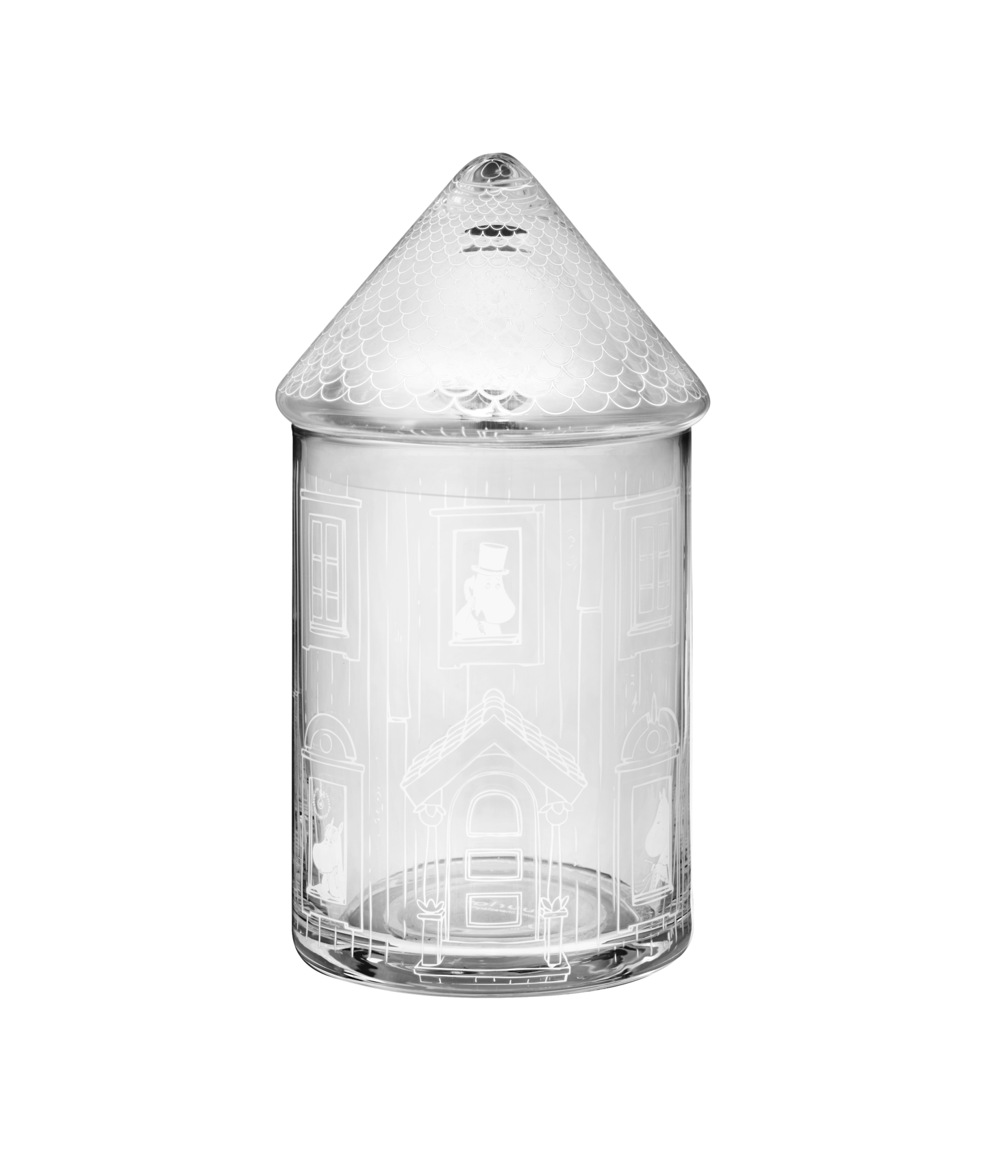 Muurla Muumi lasipurkki Muumitalo 18,5 cm