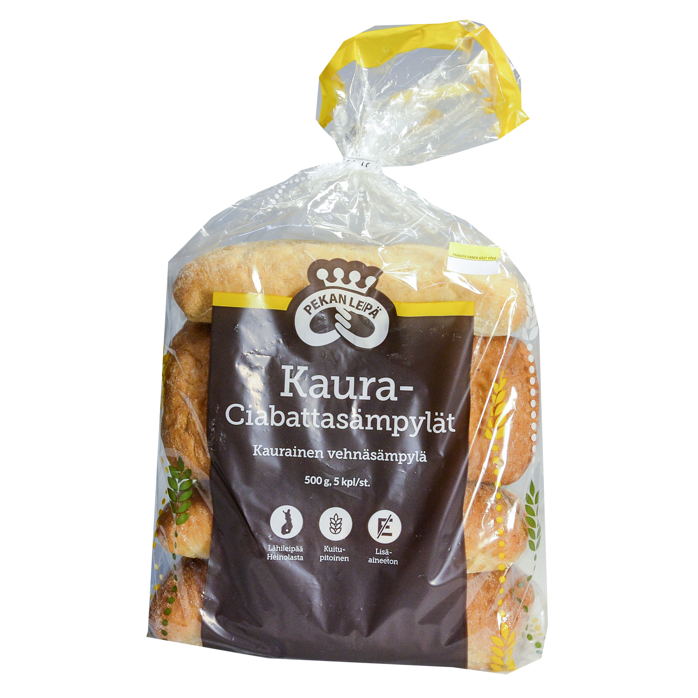 Pekan Leipä Kaura-Ciabatta sämpylät 5 kpl/500g | K-Ruoka Verkkokauppa