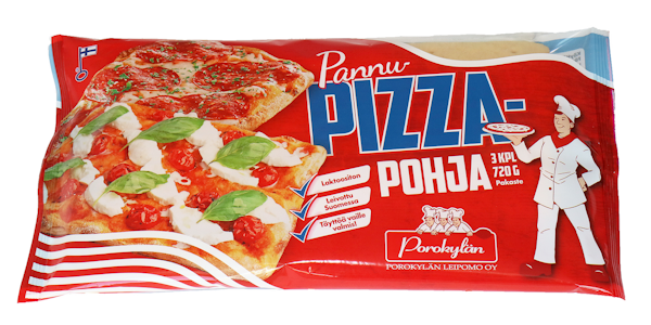 Porokylän pannupizzapohja 3kpl/720g pakaste