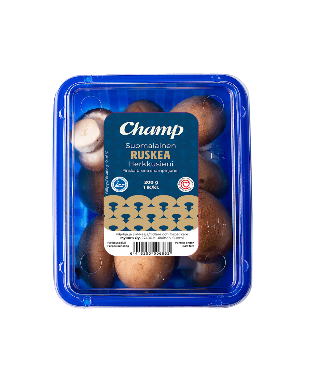 Champ ruskea herkkusieni 200g FI 1lk 48h — HoReCa-tukku Kespro