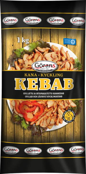 Görans grillattu kanakebab 1kg irtopakaste