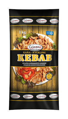 Görans grillattu kanakebab 1kg irtopakaste