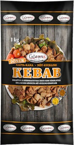 Görans Döner nauta-kanakebablastut grillatut 1kg irtopakaste