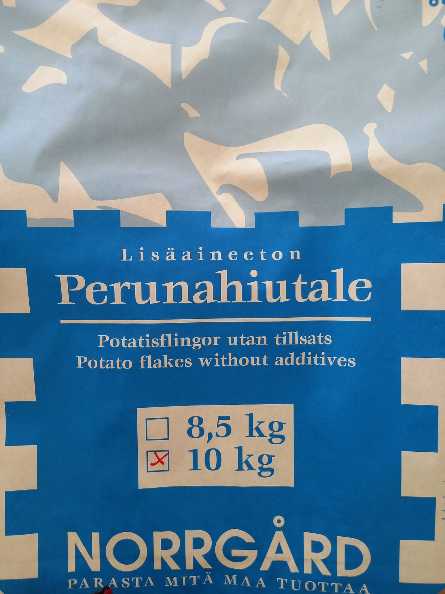 Norrgård Perunahiutale lisäaineeton 10kg