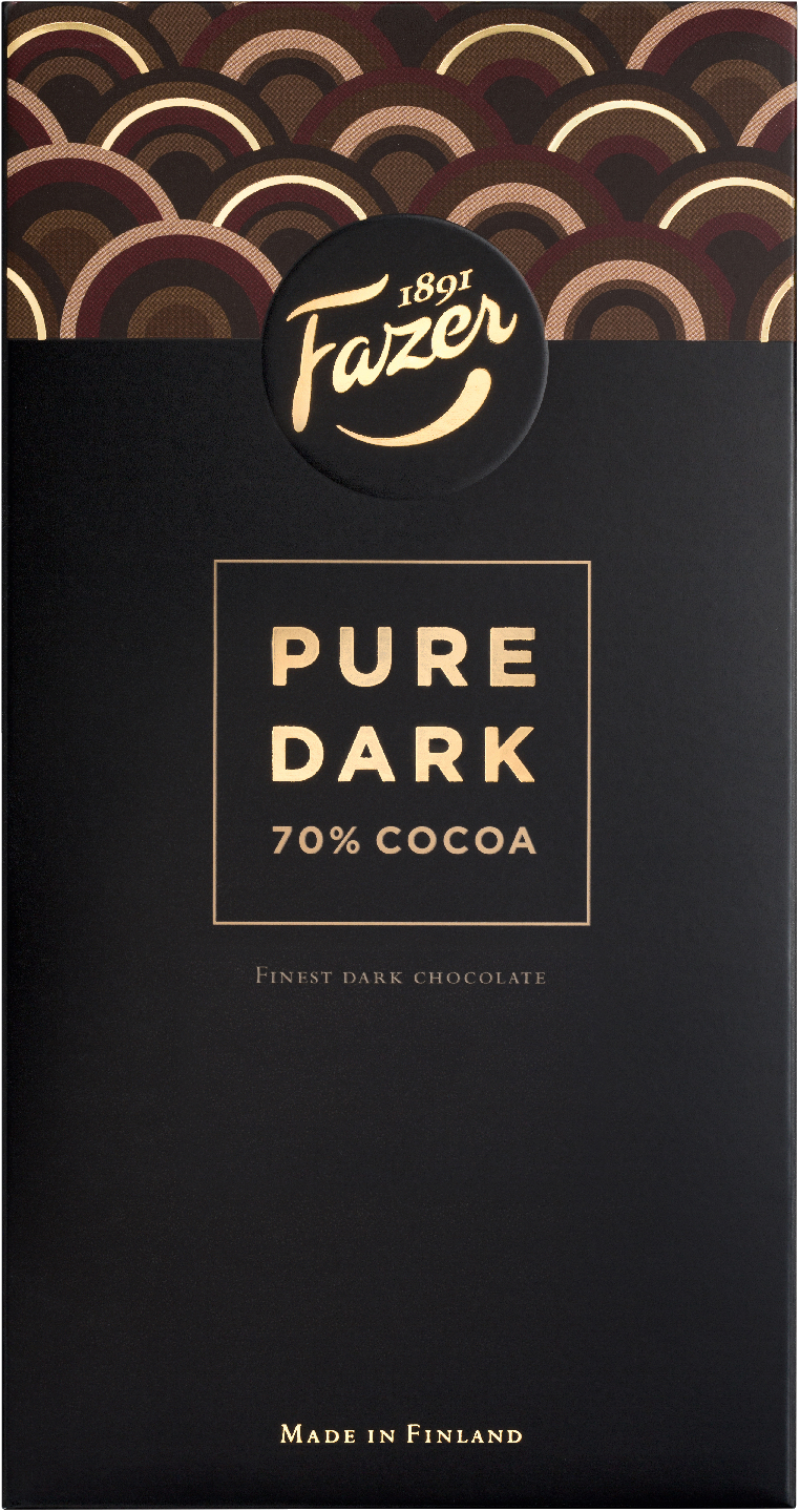 Fazer Pure dark 70% Cocoa tumma suklaalevy 95g