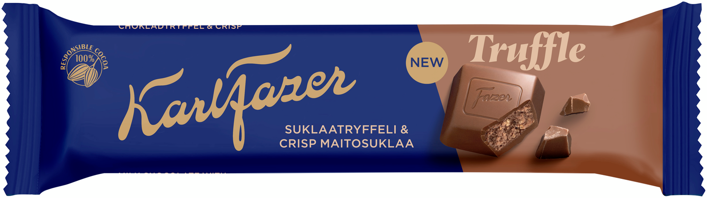 Karl Fazer suklaapatukka 37g tryffeli crisps