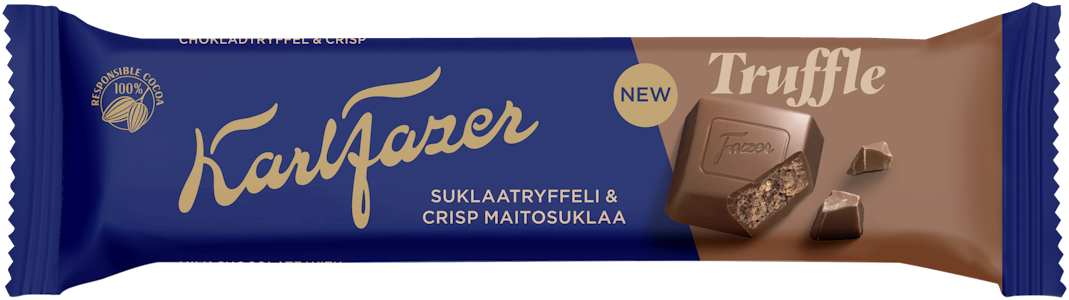 Karl Fazer suklaapatukka 37g tryffeli crisps