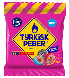 Fazer Tyrkisk Peber Hot Rings karkkipussi 150g