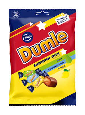 Fazer Dumle Summer Mix suklaamakeispussi 180g