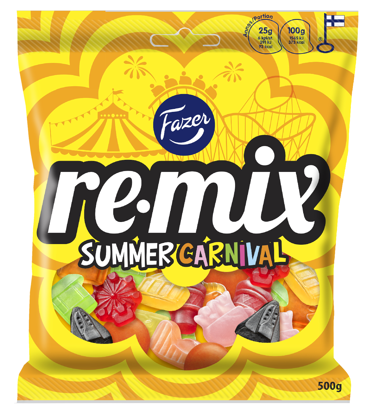 Fazer Remix Summer karkkipussi 500g