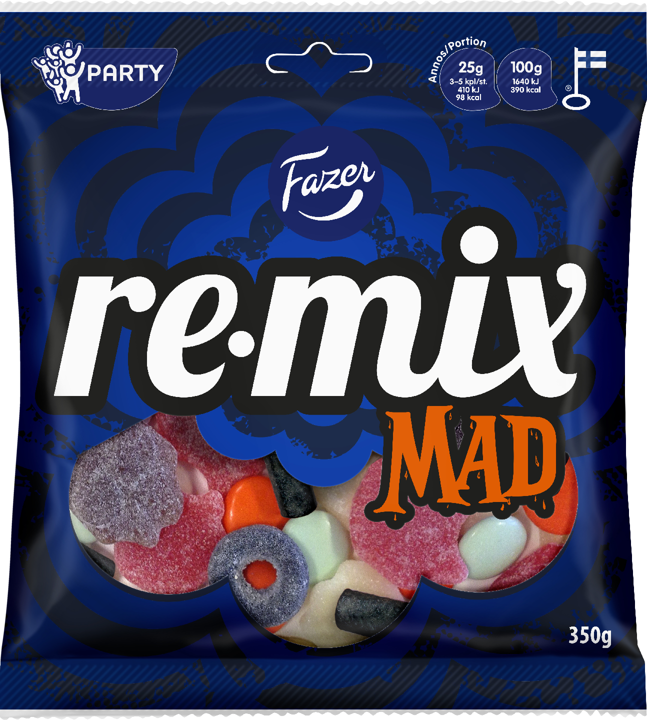 Fazer Remix Mad karkkipussi 350g