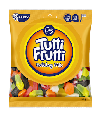 Tutti Frutti Holiday Mix makeispussi 350g