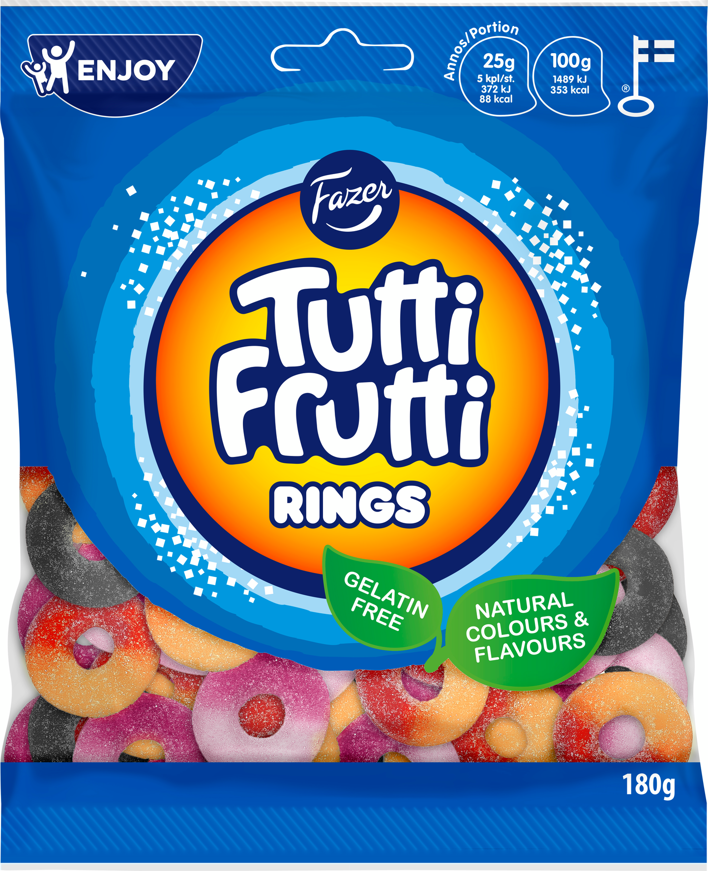 Tutti Frutti rings makeissekoitus 180g
