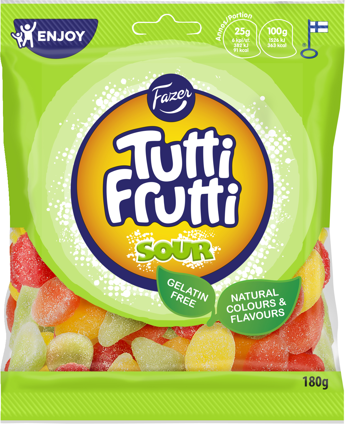 Tutti Frutti makeissekoitus 180g sour
