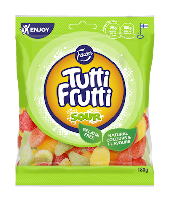 Tutti Frutti makeissekoitus 180g sour