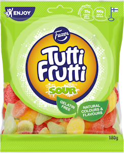 Tutti Frutti makeissekoitus 180g sour