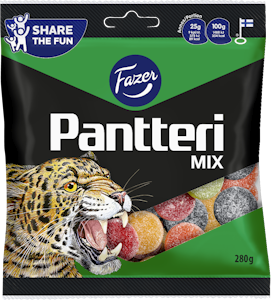 Fazer Pantteri Mix karkkipussi 280g