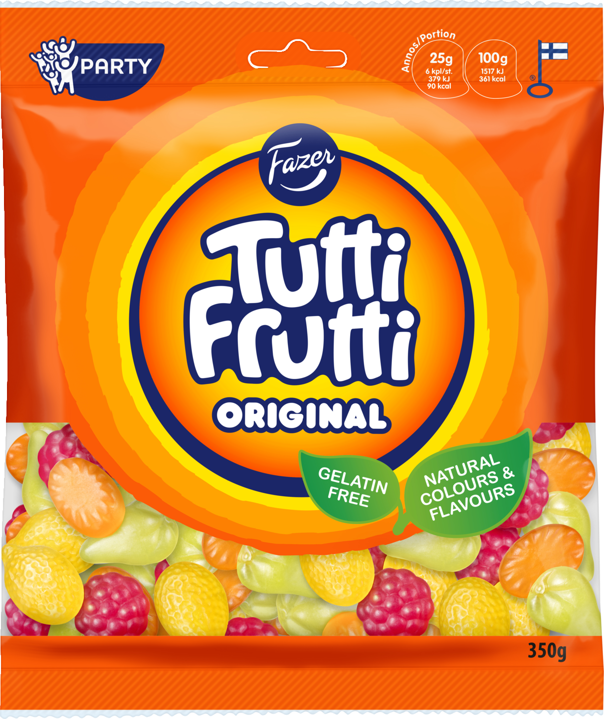 Tutti Frutti Original nat 350g PUOLILAVA