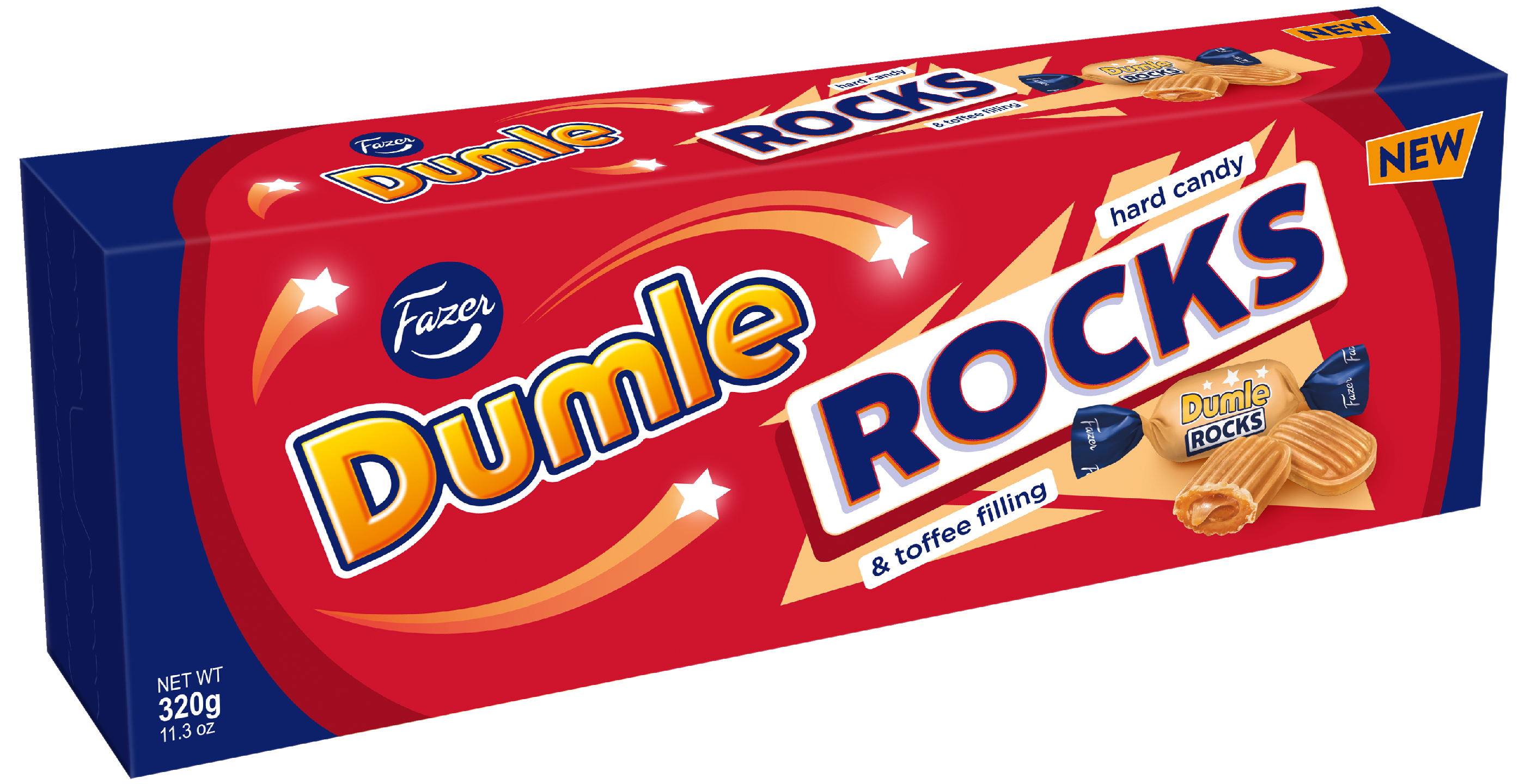 Fazer Dumle Rocks seasonal toffee 320g