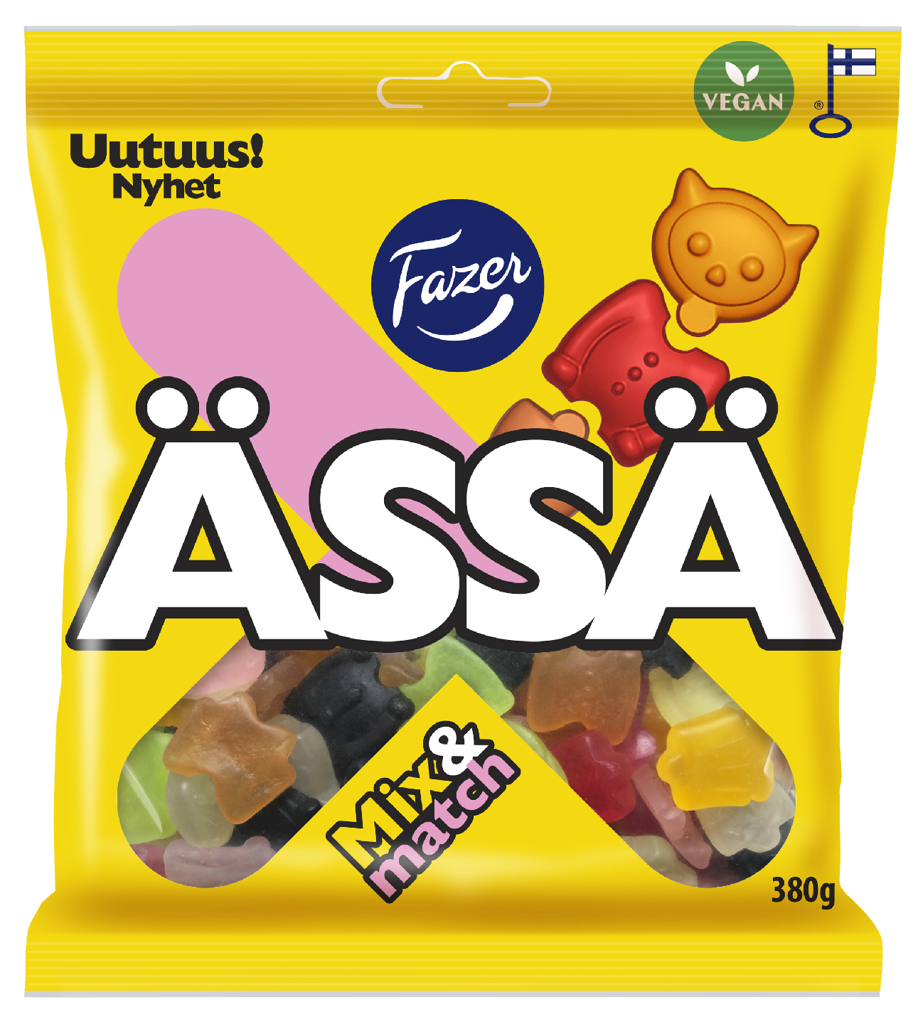 Ässä Mix & Match karkkipussi 380g KRuoka Verkkokauppa