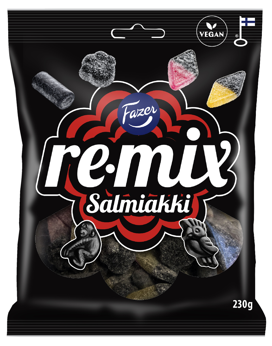 Remix Salmiakki karkkipussi 230g