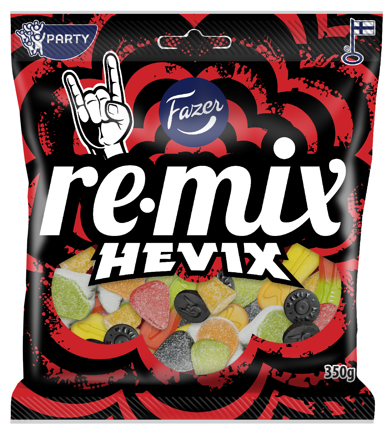 Remix Hevix karkkipussi 350g PUOLILAVA