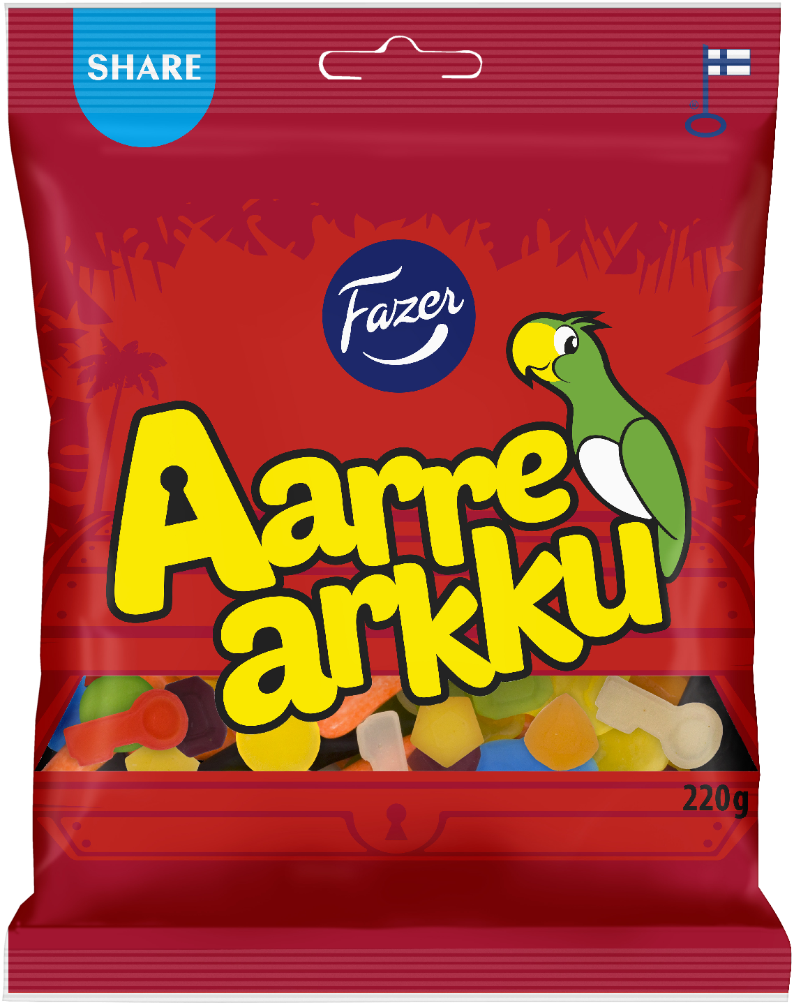 Fazer Aarrearkku karkkipussi 220g