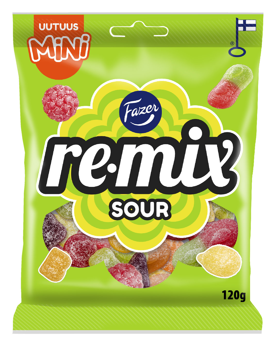 Fazer Remix Mini Sour karkkipussi 120g