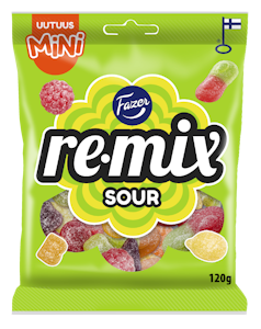 Fazer Remix Mini Sour karkkipussi 120g