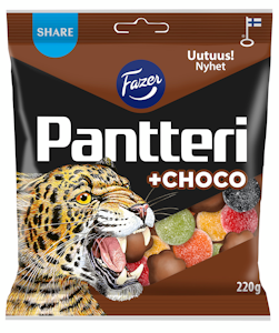 Fazer Pantteri +choco karkkipussi 220g