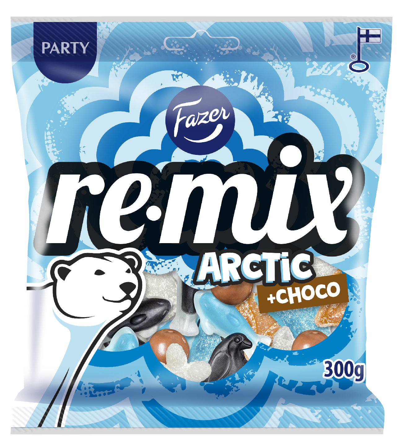 Fazer Remix Arctic +Choco karkkipussi 300g